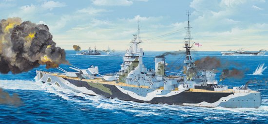 1:200 Trumpeter 03708 HMS Nelson 1944 WWII - Nelson-klasse - Brits Slagschip - Tru03708 1 - TRU03708