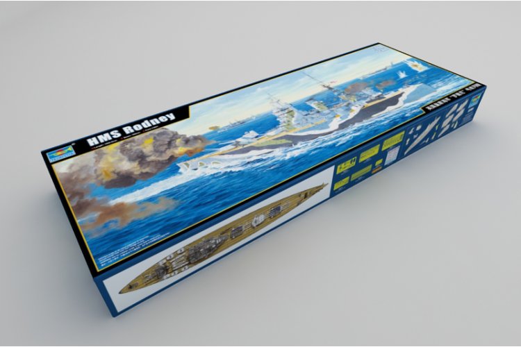 1:200 Trumpeter 03709 HMS Rodney WWII - Nelson-klasse - Brits Slagschip - Tru03709 2 - TRU03709