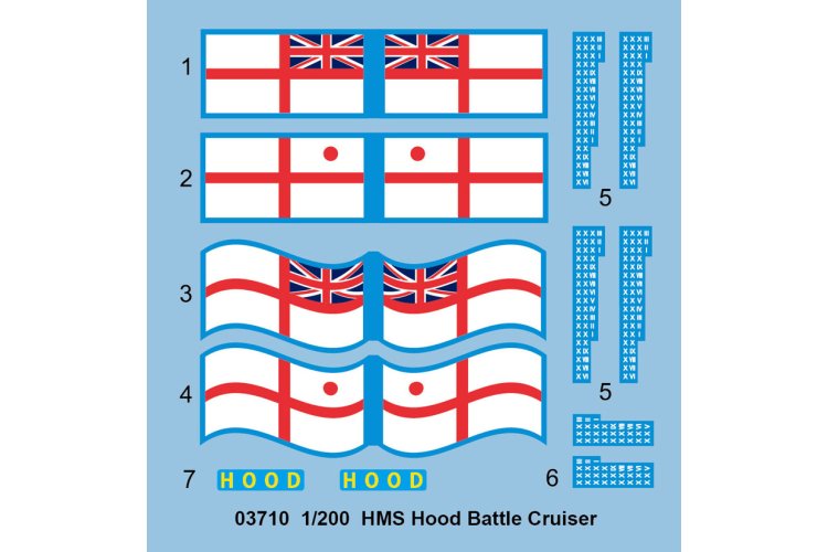 1:200 Trumpeter 03710 HMS Hood 1941 WWII - Admiral-klasse - Britse Slagkruiser - Tru03710 3 - TRU03710