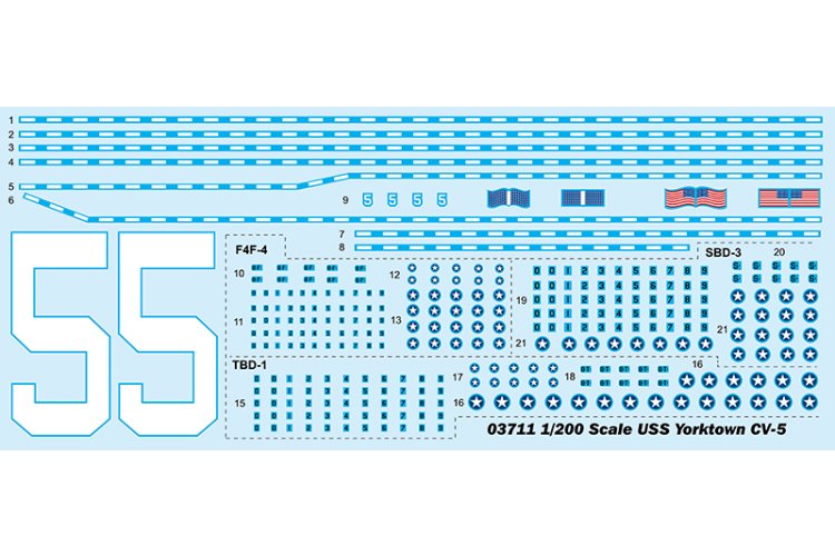 1:200 Trumpeter 03711 USS Yorktown CV-5 WWII - Yorktown-klasse - Amerikaans Vliegdekschip - Tru03711 3 - TRU03711