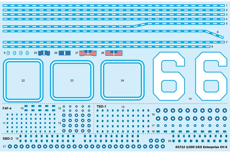 1:200 Trumpeter 03712 USS Enterprise CV-6 - Tru03712 3 1 - TRU03712