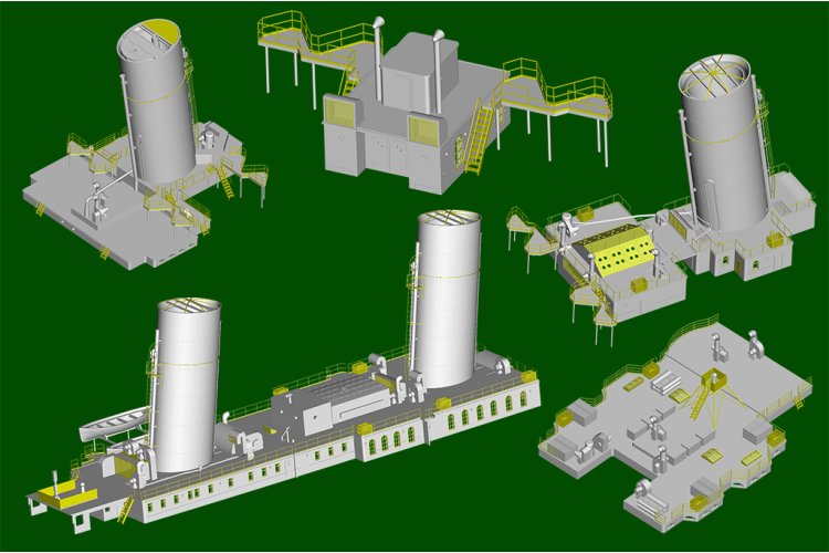 1:200 Trumpeter 03721 HMHS Britannic - Britse Olympic-klasse Hospitaalschip WWI - Passagiersschip - Tru03721 13 - TRU03721