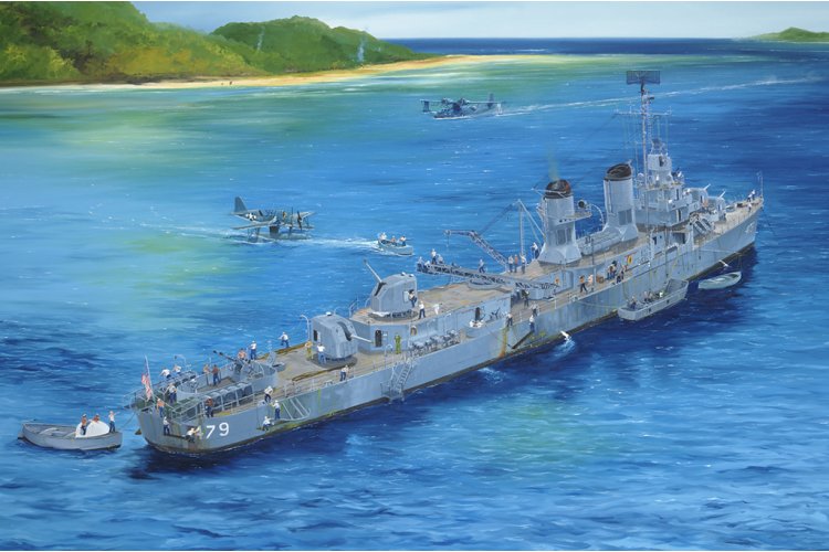 1:200 Trumpeter 03722 USS Stevens DD-479 - Fletcher-klasse - Amerikaans Torpedobootjager - Tru03722 1 - TRU03722