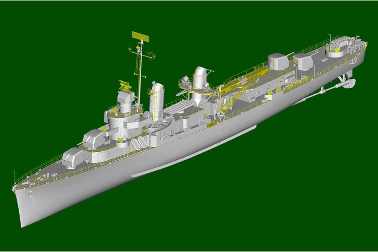 1:200 Trumpeter 03722 USS Stevens DD-479 - Fletcher-klasse - Amerikaans Torpedobootjager - Tru03722 11 - TRU03722