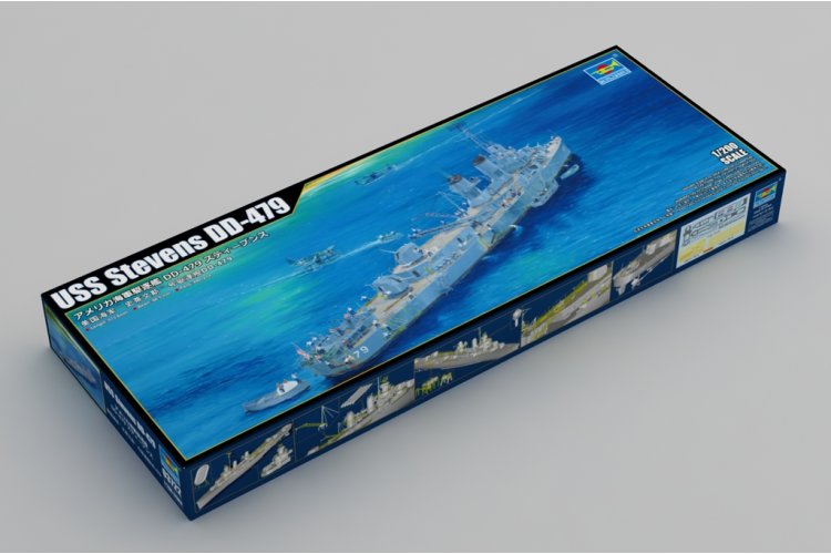 1:200 Trumpeter 03722 USS Stevens DD-479 - Fletcher-klasse - Amerikaans Torpedobootjager - Tru03722 2 - TRU03722