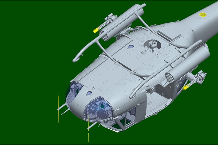 1:35 Trumpeter 05112 UH-1B Huey Gunship - Amerikaanse Militaire Helikopter - Tru05112 17 - TRU05112