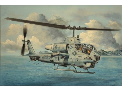 1:35 Trumpeter 05117 Bell AH-1W Super Cobra Latere Versie - Gekantelde Uitlaat - Amerikaanse Helikopter - Tru05117 1 - TRU05117