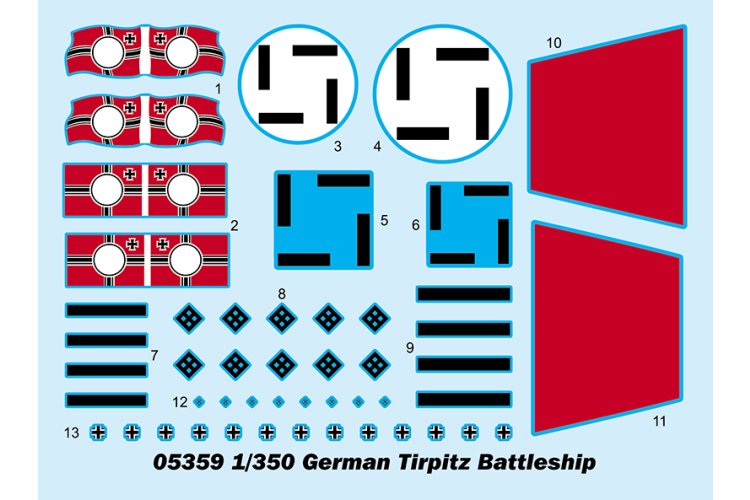 1:350 Trumpeter 05359 German Tirpitz Battleship - Tru05359 3 1 - TRU05359