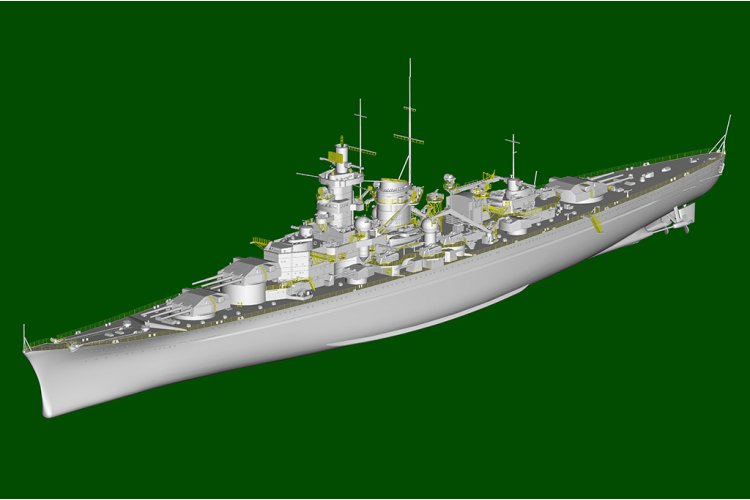 1:350 Trumpeter 05360 Gneisenau WWII - Scharnhorst Class - German Battleship - Tru05360 11 - TRU05360