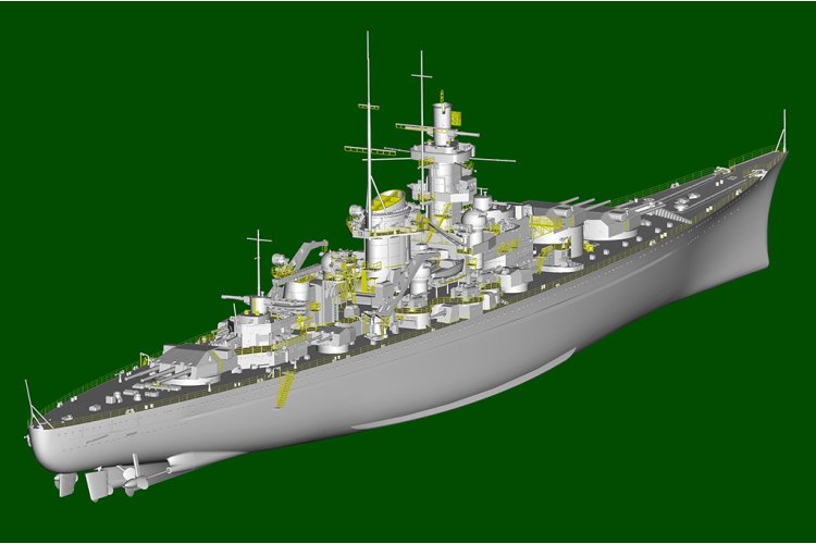 1:350 Trumpeter 05360 Gneisenau WWII - Scharnhorst Class - German Battleship - Tru05360 12 - TRU05360