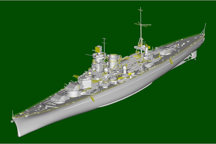 1:350 Trumpeter 05361 Scharnhorst WWII &ndash; Scharnhorst-Class &ndash; German Battleship - Tru05361 17 - TRU05361