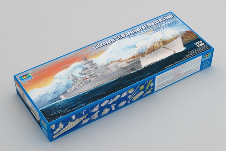 1:350 Trumpeter 05361 Scharnhorst WWII &ndash; Scharnhorst-Class &ndash; German Battleship - Tru05361 2 - TRU05361
