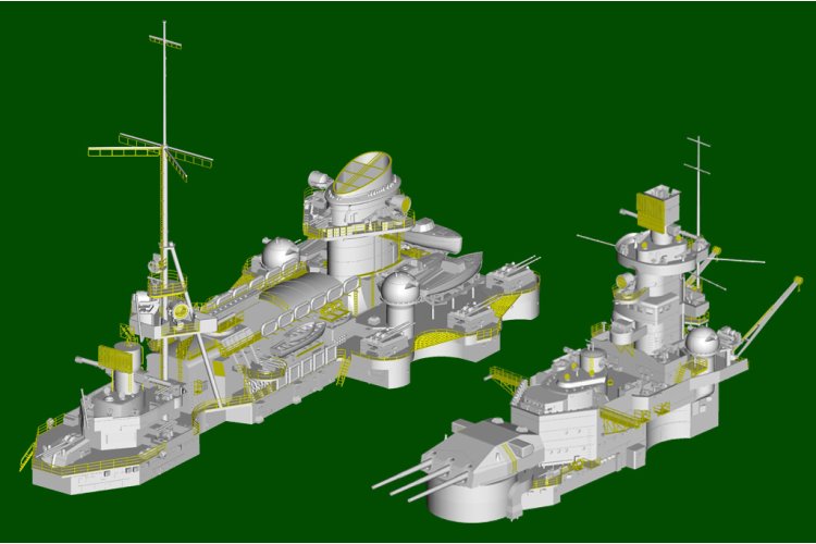 1:350 Trumpeter 05361 Scharnhorst WWII &ndash; Scharnhorst-Class &ndash; German Battleship - Tru05361 21 - TRU05361