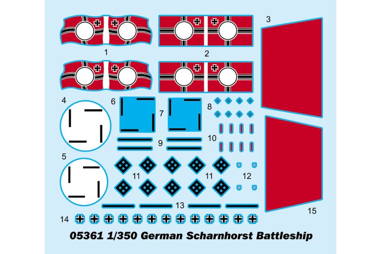 1:350 Trumpeter 05361 Scharnhorst WWII &ndash; Scharnhorst-Class &ndash; German Battleship - Tru05361 3 - TRU05361