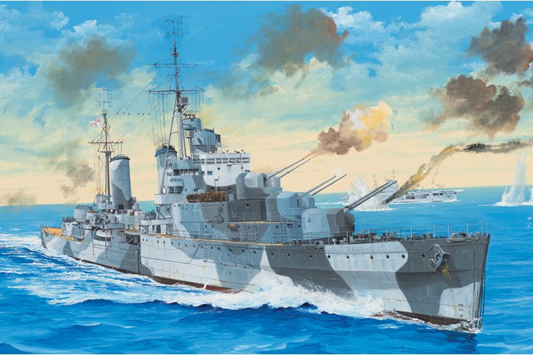1:350 Trumpeter 05366 HMS Naiad - Light cruiser Dido-class - Marine Schip - Tru05366 1 - TRU05366