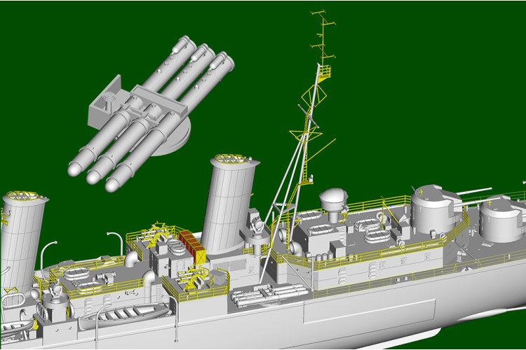 1:350 Trumpeter 05366 HMS Naiad - Light cruiser Dido-class - Marine Schip - Tru05366 12 - TRU05366