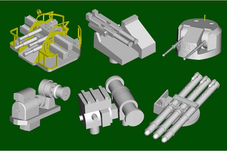 1:350 Trumpeter 05367 HMS Argonaut - Lichte kruiser Dido-klasse - Tru05367 13 - TRU05367