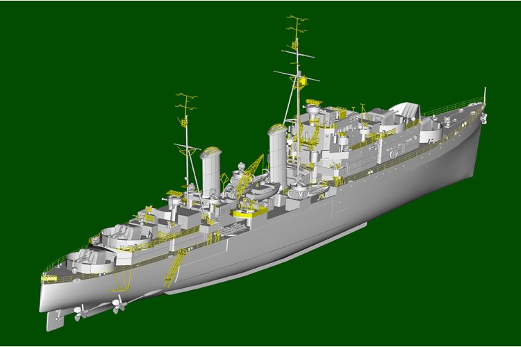 1:350 Trumpeter 05368 HMS Scylla - WWII Britse Dido-klasse Lichte Kruiser - Tru05368 11 - TRU05368