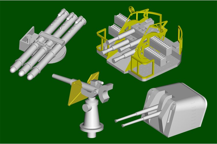 1:350 Trumpeter 05368 HMS Scylla - WWII Britse Dido-klasse Lichte Kruiser - Tru05368 12 - TRU05368