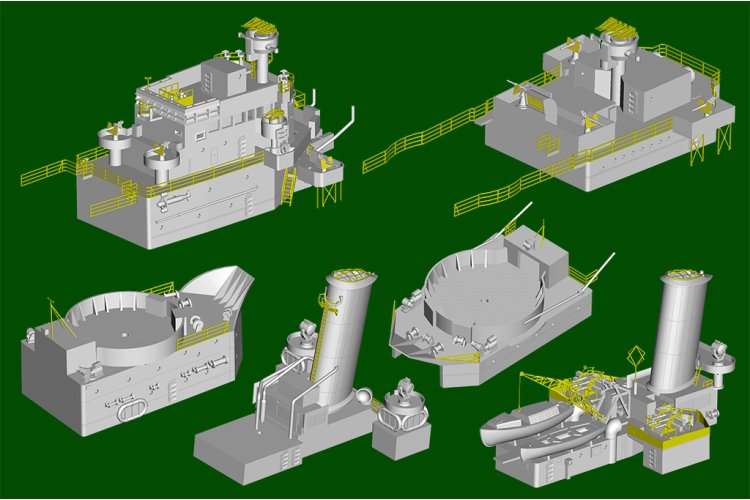 1:350 Trumpeter 05368 HMS Scylla - WWII Britse Dido-klasse Lichte Kruiser - Tru05368 14 - TRU05368