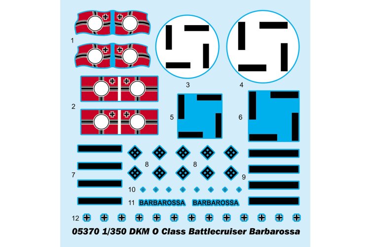 1:350 Trumpeter 05370 DKM O-klasse Barbarossa WWII - Duitse Slagkruiser - Tru05370 3 - TRU05370