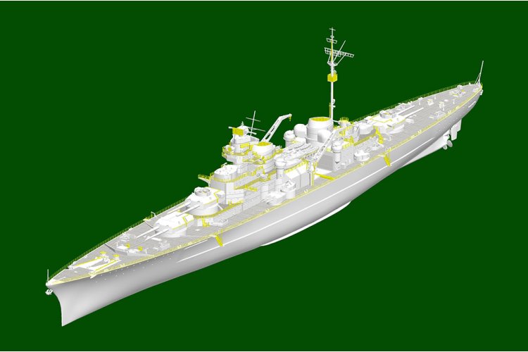 1:350 Trumpeter 05370 DKM O-klasse Barbarossa WWII - Duitse Slagkruiser - Tru05370 5 - TRU05370