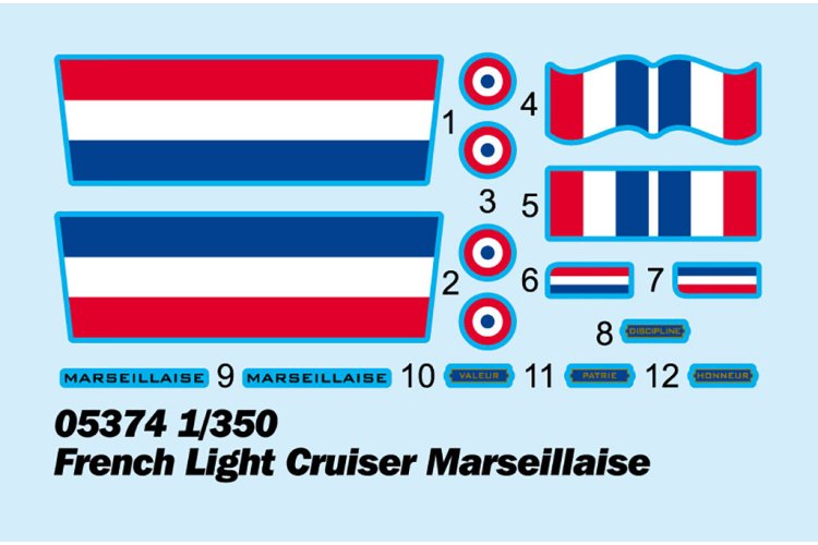 1:350 Trumpeter 05374 French Light Cruiser Marseillaise - Tru05374 3 - TRU05374