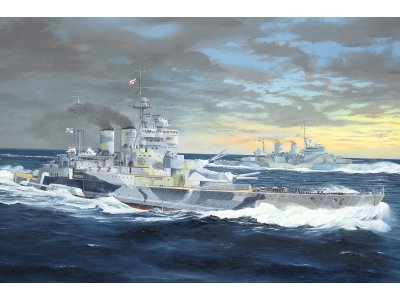 1:350 Trumpeter 05376 HMS Renown 1942 WWII - Renown-klasse - Britse Slagkruiser - Tru05376 1 - TRU05376