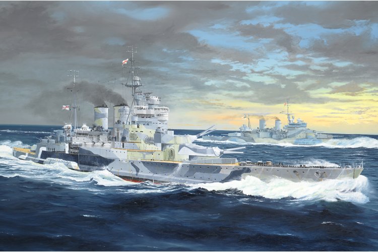 1:350 Trumpeter 05376 HMS Renown 1942 WWII - Renown-klasse - Britse Slagkruiser - Tru05376 1 - TRU05376
