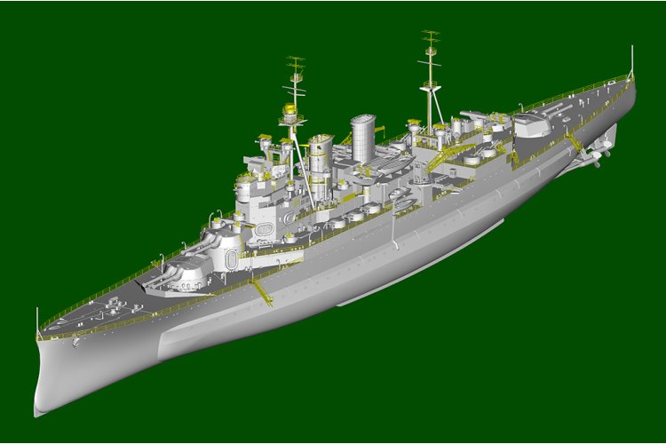 1:350 Trumpeter 05376 HMS Renown 1942 WWII - Renown-klasse - Britse Slagkruiser - Tru05376 10 - TRU05376