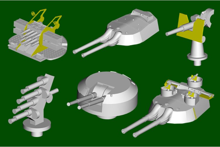 1:350 Trumpeter 05376 HMS Renown 1942 WWII - Renown-klasse - Britse Slagkruiser - Tru05376 12 - TRU05376