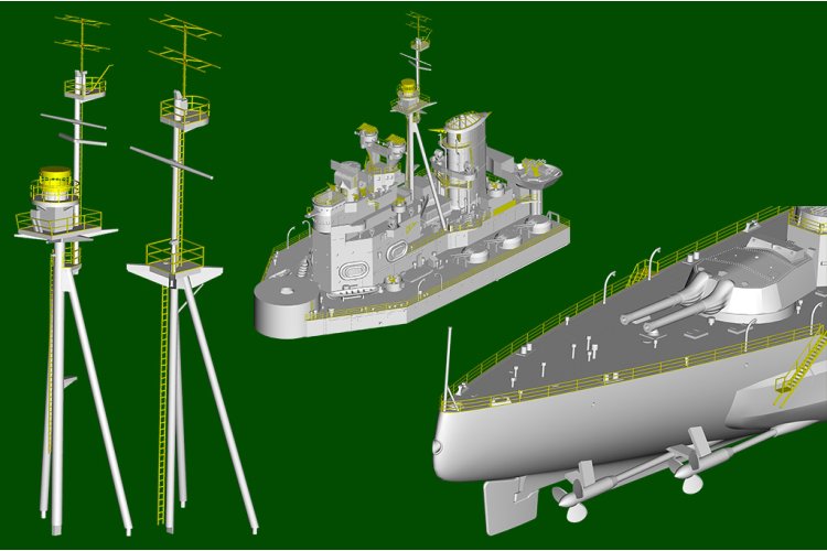 1:350 Trumpeter 05376 HMS Renown 1942 WWII - Renown-klasse - Britse Slagkruiser - Tru05376 14 - TRU05376