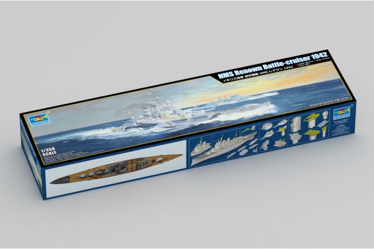 1:350 Trumpeter 05376 HMS Renown 1942 WWII - Renown-klasse - Britse Slagkruiser - Tru05376 2 - TRU05376