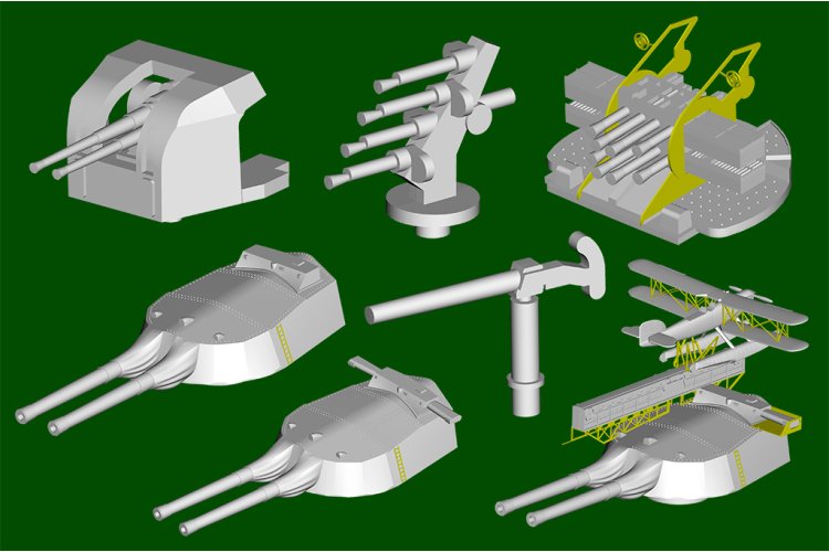 1:350 Trumpeter 05378 HMS Royal Oak - WWII Revenge-klasse - Brits Slagschip - Tru05378 12 - TRU05378