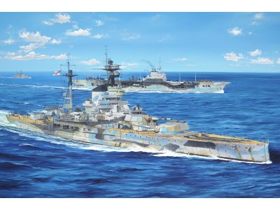 1:350 Trumpeter 05379 HMS Resolution WWII - Revenge-klasse - Brits Slagschip - Tru05379 1 - TRU05379