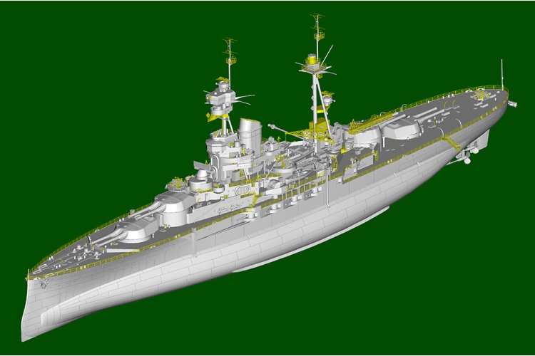 1:350 Trumpeter 05379 HMS Resolution WWII - Revenge-klasse - Brits Slagschip - Tru05379 12 - TRU05379