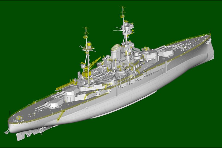 1:350 Trumpeter 05379 HMS Resolution WWII - Revenge-klasse - Brits Slagschip - Tru05379 13 - TRU05379