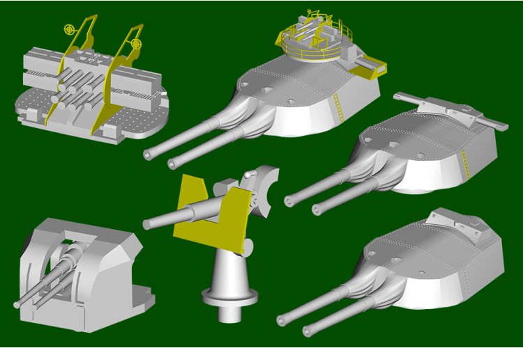 1:350 Trumpeter 05379 HMS Resolution WWII - Revenge-klasse - Brits Slagschip - Tru05379 15 - TRU05379