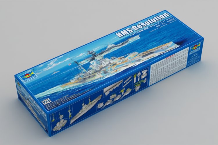 1:350 Trumpeter 05379 HMS Resolution WWII - Revenge-klasse - Brits Slagschip - Tru05379 2 - TRU05379