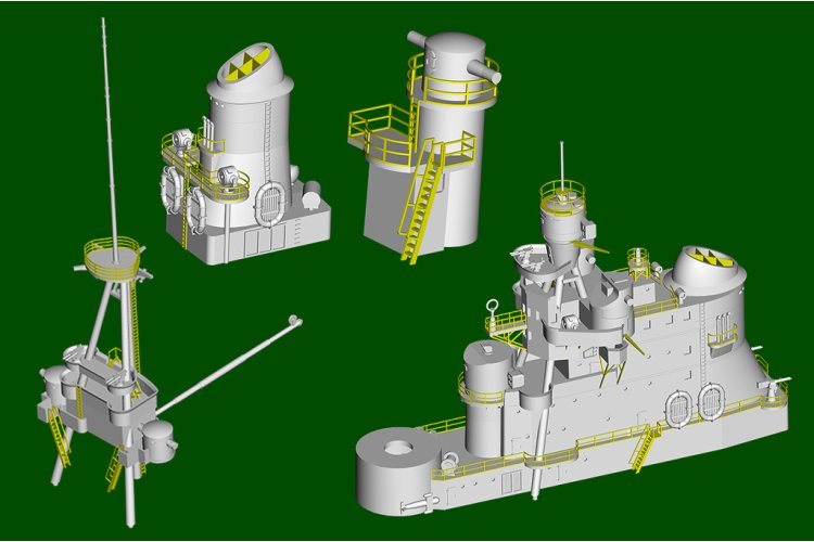 1:350 Trumpeter 05381 Pola WWII &ndash; Zara-Class &ndash; Italian Heavy Cruiser - Tru05381 13 - TRU05381