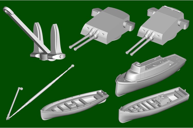 1:350 Trumpeter 05381 Pola WWII &ndash; Zara-Class &ndash; Italian Heavy Cruiser - Tru05381 14 - TRU05381