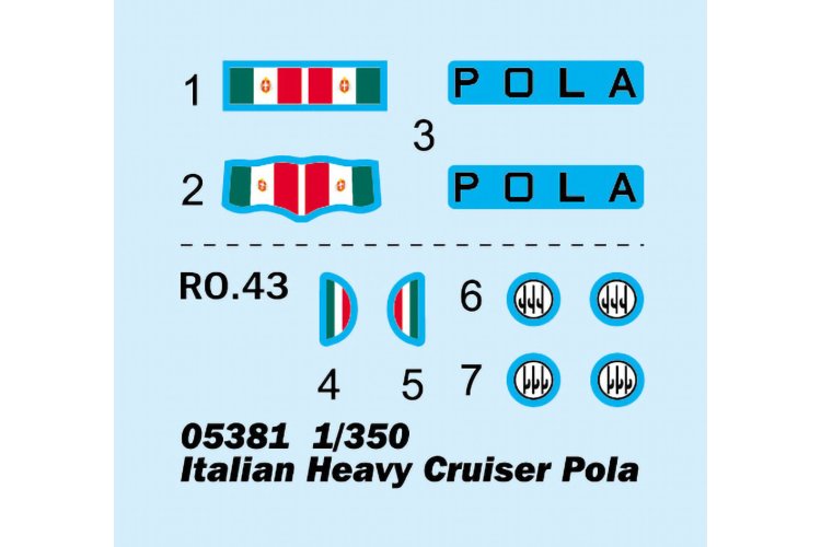 1:350 Trumpeter 05381 Pola WWII &ndash; Zara-Class &ndash; Italian Heavy Cruiser - Tru05381 3 - TRU05381