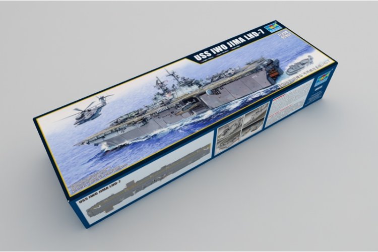 1:350 Trumpeter 05615 USS Iwo Jima LHD-7 - Wasp-klasse - Amerikaans Amfibisch Aanvalsschip - Tru05615 2 - TRU05615