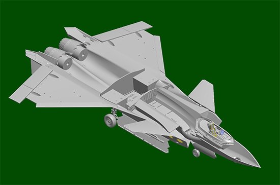 1:48 Trumpeter 05821 Chengdu J-20 Mighty Dragon Beast Mode - Chinees Stealth-Jachtvliegtuig - Tru05821 7 - TRU05821