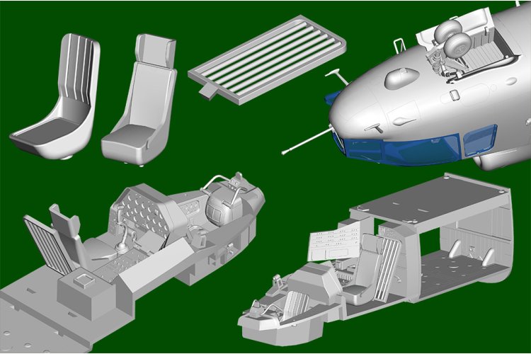 1:48 Trumpeter 05828 Mil Mi-24A Hind-B - Helicopter - Tru05828 15 - TRU05828