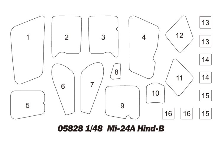 1:48 Trumpeter 05828 Mil Mi-24A Hind-B - Helicopter - Tru05828 4 - TRU05828