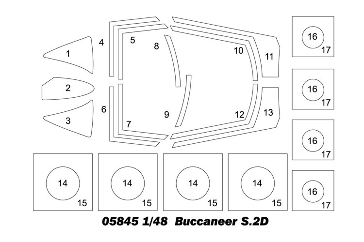 1:48 Trumpeter 05845 Blackburn Buccaneer S.2D - Britse Straaljager - Tru05845 4 - TRU05845