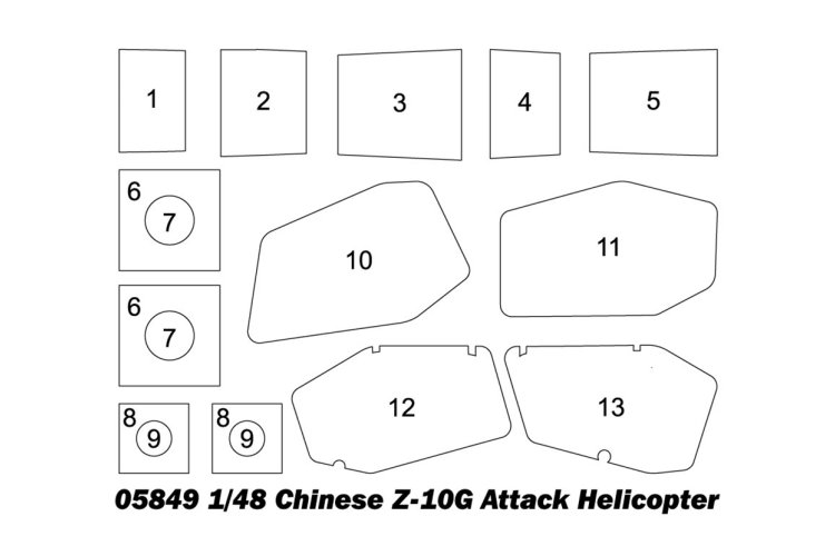 1:48 Trumpeter 05849 Changhe Z-10G Attack Helicopter - Chinese Helikopter - Tru05849 4 - TRU05849