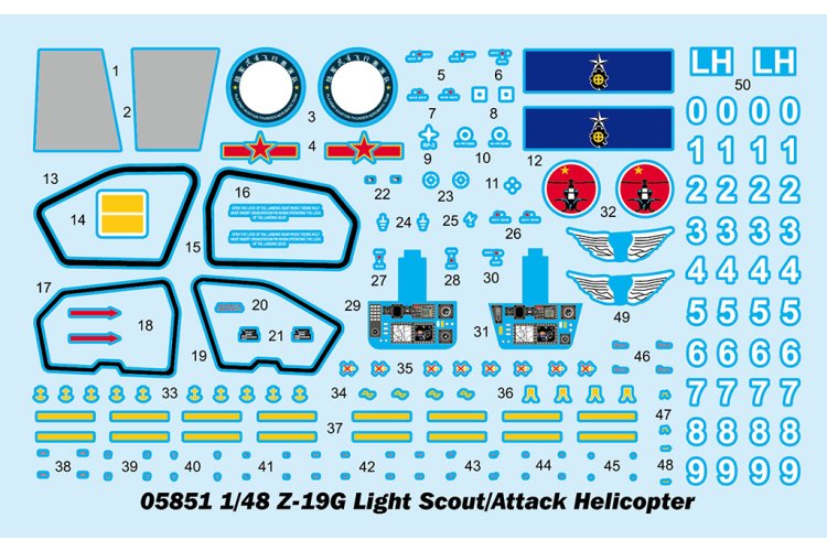 1:48 Trumpeter 05851 Harbin Z-19G Light Scout/Attack Helicopter &ndash; Chinese Helicopter - Tru05851 3 - TRU05851