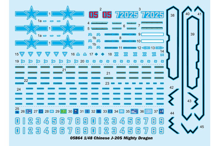 1:48 Trumpeter 05864 Chengdu J-20S Mighty Dragon - Chinese Straaljager - Tru05864 3 - TRU05864